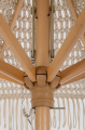 Parasol ogrodowy Macramé Ø 2,5 m z drewna bukowego