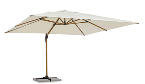 Nowoczesny parasol ogrodowy boczny Orion 4x4 beżowy