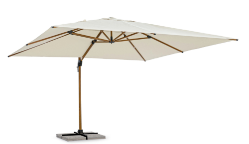 Nowoczesny parasol ogrodowy boczny Orion 4x4 beżowy