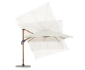 Nowoczesny parasol ogrodowy boczny Orion 3x4 beżowy