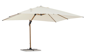 Nowoczesny parasol ogrodowy boczny Orion 3x4 beżowy