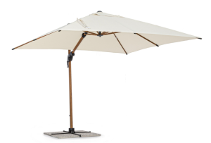 Nowoczesny parasol ogrodowy boczny Orion 3x3 beżowy