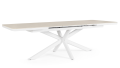Duży rozkładany stół ogorodowy Pascal 200-260x100 biały