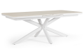 Duży rozkładany stół ogorodowy Pascal 200-260x100 biały