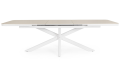 Duży rozkładany stół ogorodowy Pascal 200-260x100 biały