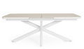 Duży rozkładany stół ogorodowy Pascal 200-260x100 biały