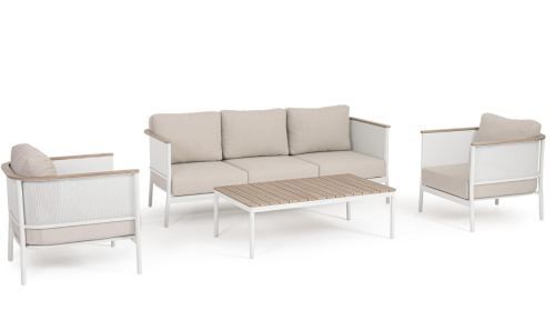 Ogrodowy zestaw wypoczynkowy Ulises piaskowy