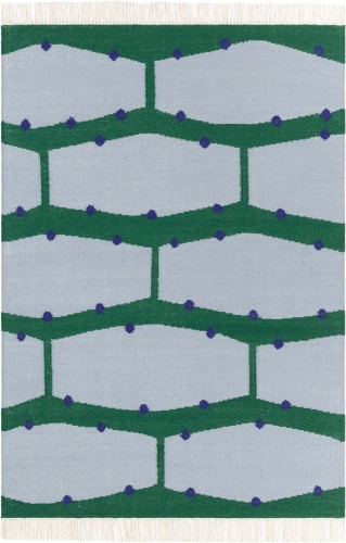 Dywan Rio Kilim Green 100% wełna Malwina Konopacka