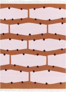 Dywan Rio Kilim Terracota 100% wełna Malwina Konopacka