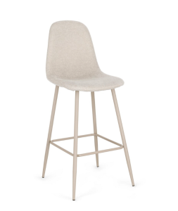 Krzesło barowe Irelia jasny szary