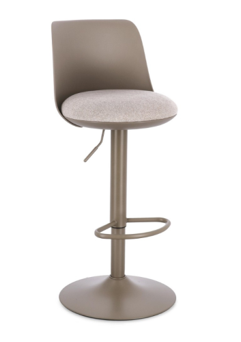 Krzesło barowe Lowell kawowy 