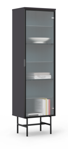 Wąska witryna Glass Skinny czarna