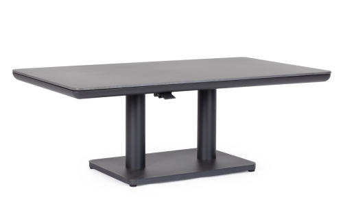 Stolik kawowy konwertowalny do stołu jadalnianego Miguel antracytowy