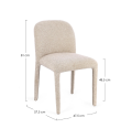 Nowoczesne krzesło Antara beżowe