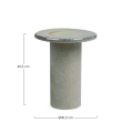 Ceramiczny stolik kawowy Baraki stonowana zieleń H45,5