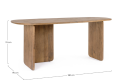 Eleganckie biurko z drewna akacji Nayana