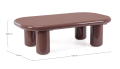 Stolik kawowy Otilia ceglany prostokątny