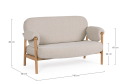 Elegancka sofa dwuosobowa Calista