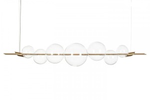 Elegancka lampa wisząca ECHO 140 złota