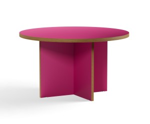 Okrągły stół jadalniany Raspberry 130 różowy HKLiving