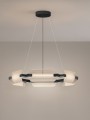 Designerska lampa wisząca ALBERI czarna 48 W