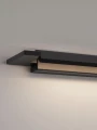 Nowoczesna lampa ścienna ALFAJAR czarna szerokość 560 mm