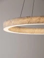 Elegancka okrągła lampa wisząca ALHENDI marmur