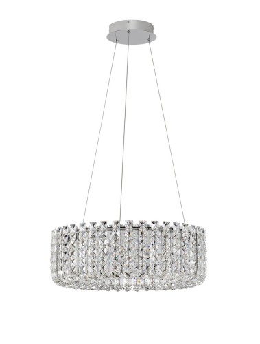 Elegancka lampa wisząca ARONA srebrna