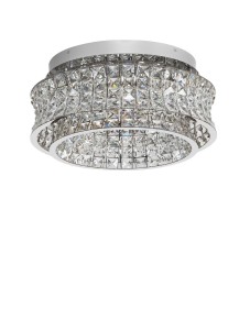 Bogato zdobiony plafon ARONA srebrny szerokość 500 mm