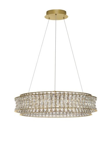 Efektowna lampa wisząca ARONA złota szerokość 800 mm