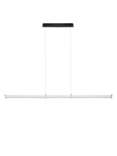 Nowoczesna lampa wisząca CONIL czarna szerokość 1510 mm (3000 K)