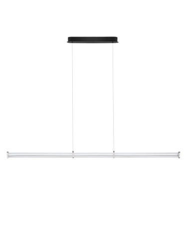 Nowoczesna lampa wisząca CONIL czarna szerokość 1510 mm (2700 K)