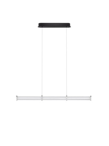 Nowoczesna lampa wisząca CONIL czarna szerokość 880 mm (3000 K)