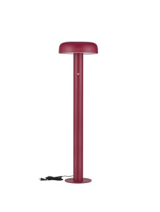 Stylowa lampa podłogowa DORRIA czerwona