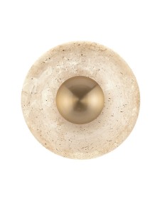 Stylowy kinkiet FREGEN metal/trawertyn