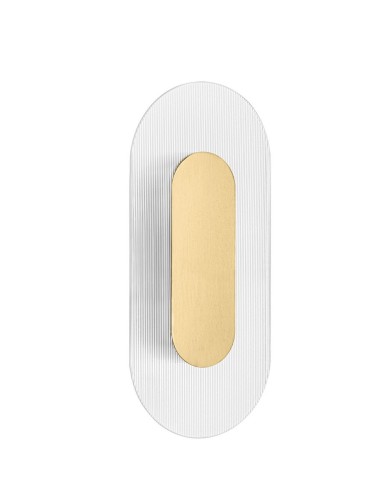 Smukły kinkiet TACORO złoty wysokość 300 mm