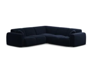 Sofa narożna Molino królewski niebieski welur