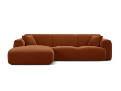 Sofa narożna 4-osobowa Molino terakota welur