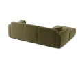 Sofa narożna 4-osobowa Molino jasny zielony welur