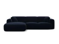 Sofa narożna 4-osobowa Molino królewski niebieski welur