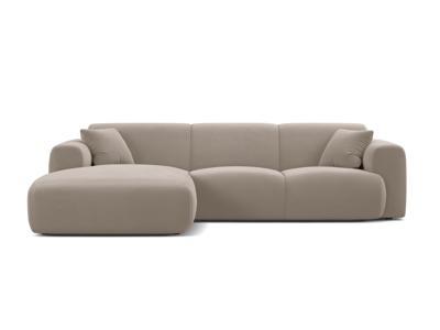 Sofa narożna 4-osobowa Molino piaskowy welur