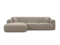 Sofa narożna 4-osobowa Molino piaskowy welur