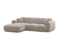 Sofa narożna 4-osobowa Molino piaskowy welur