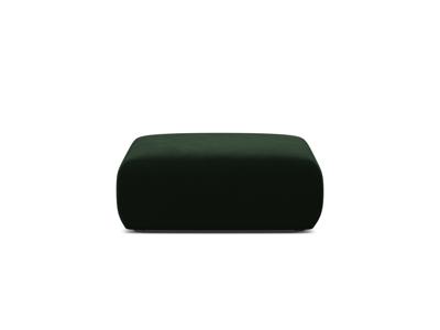 Puf Molino butelkowy zielony welur 100x100