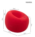 Pufa MAMMA czerwona