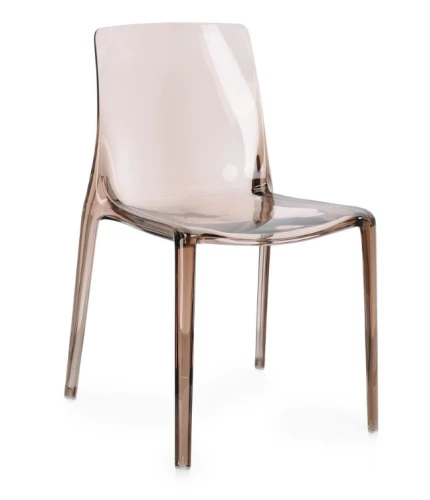 Nowoczesne krzesło Adele w kolorze kawowym