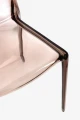 Nowoczesne krzesło Adele w kolorze kawowym