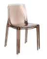 Nowoczesne krzesło Adele w kolorze kawowym