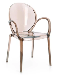 Nowoczesne krzesło Camilla w kolorze kawowym