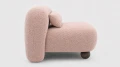 Fotel Sorento różowy boucle